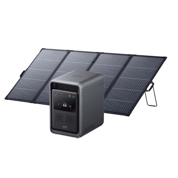 Anker SOLIX S2000 Portable Power Station – Anker SOLIX S2000 + 400W Solar Panel
