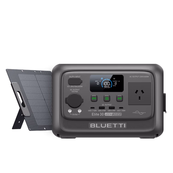 BLUETTI Elite 30 V2+120W | Solar Generator Kit