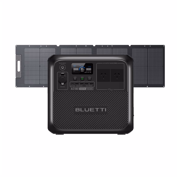 BLUETTI AC180 Solar Generator | 1,800W 1,152Wh – [Phased Out]AC180+120W Solar (1152Wh)