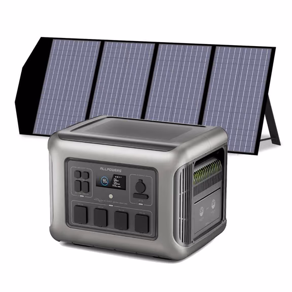 ALLPOWERS R2500 PLUS Portable Power Station 2500W 2016Wh – R2500 PLUS+SP029 140W Solar Panel