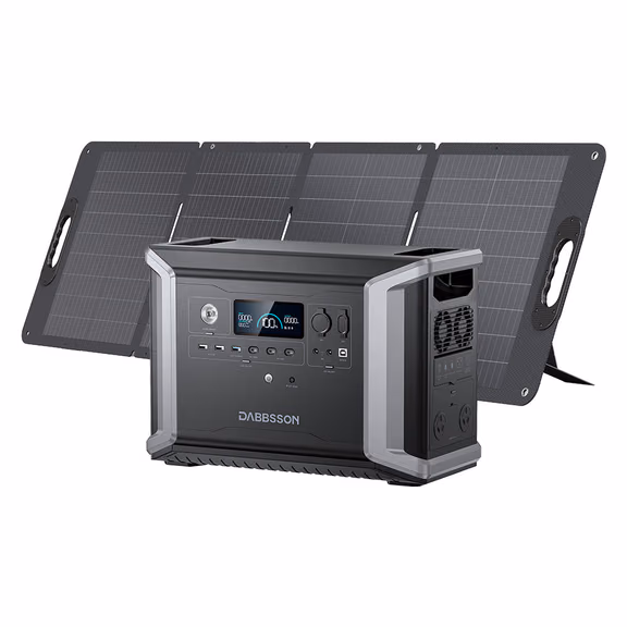 Dabbsson DBS2300 Portable Power Station - 2330Wh | 2200W – DBS2300 + 120W Solar Panel (2330Wh)