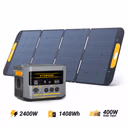 VTOMAN FlashSpeed 2400 V-BEYOND® Portable Power Station with 400W Solar Panel (US&MEX)
