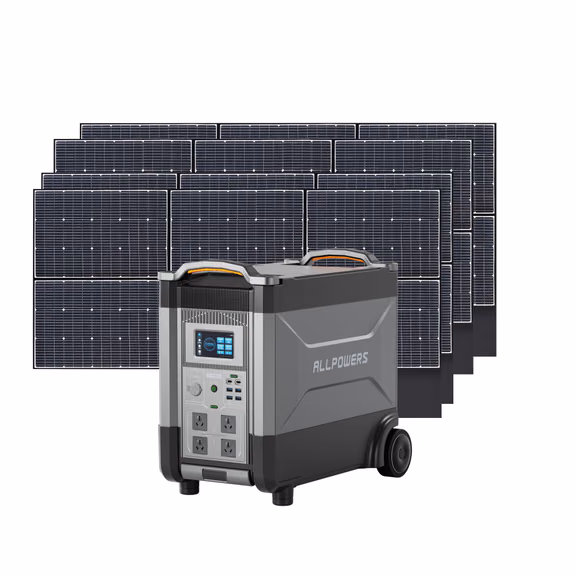 ALLPOWERS 4000W Solar Generator Kit (R4000 V2 + SP039 600W Solar Panel) – R4000 V2+4PCS SP039 600W Solar Panel