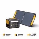 VTOMAN Jump 600X V-BEYOND® Portable Power Station with 110W Solar Panel