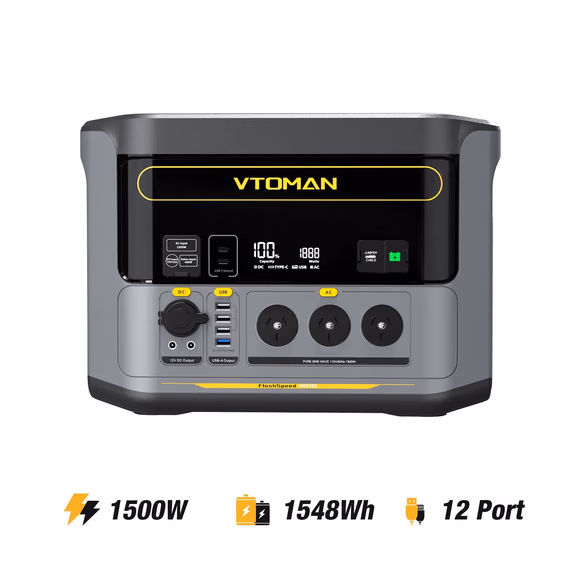 VTOMAN FlashSpeed 1500 V-BEYOND® Portable Power Station – FlashSpeed 1500 Portable Power Station