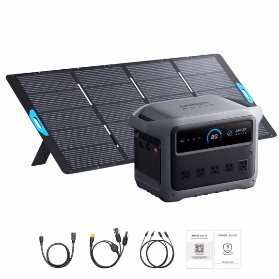 Anker SOLIX C1000 Gen2 2000W 1024Wh Portable Power Station – Anker SOLIX C1000 Gen2 + 400W Solar Panel