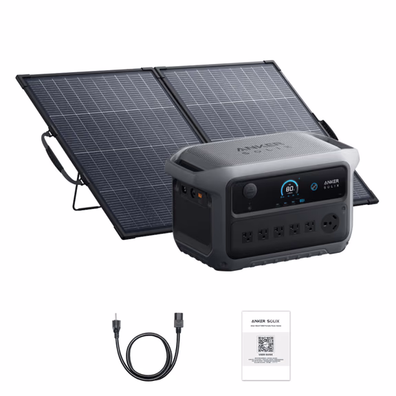 Anker SOLIX C2000 Gen 2 Portable Power Station – Anker SOLIX C2000 Gen 2 + 200W Bifacial Solar Panel