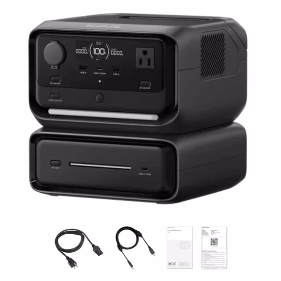 EcoFlow RIVER 3 Plus Portable Power Station – River 3 Plus + 300 Extra Battery