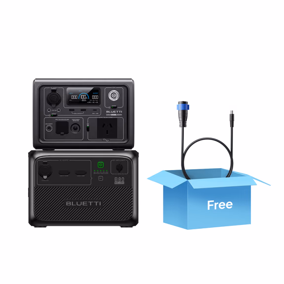 BLUETTI EB3A Portable Power Station | 600W 268Wh – EB3A+B80 (1074Wh)