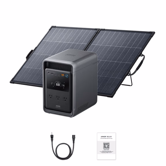 Anker SOLIX S2000 Portable Power Station – Anker SOLIX S2000 + 200W Bifacial Solar Panel