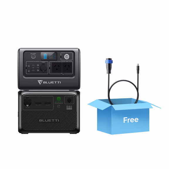 BLUETTI EB70 Portable Power Station | 1,000W 716Wh – EB70+B80 (1522Wh)