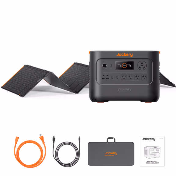 Jackery HomePower 3000 Solar Generator + SolarSaga 500X Kits – HomePower 3000 + SolarSaga 500 X