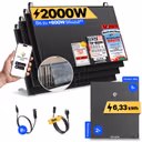 onPower: 2000 Watt Balkonkraftwerk – Balkon / Solakon ONE + 2 x Solakon ONE Erweiterungsspeicher / 3m
