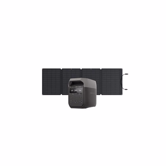 EcoFlow DELTA 3 Portable Power Station| 1024Wh, Full Charge in 56 Min – DELTA 3 + 110W Portable Solar Panel