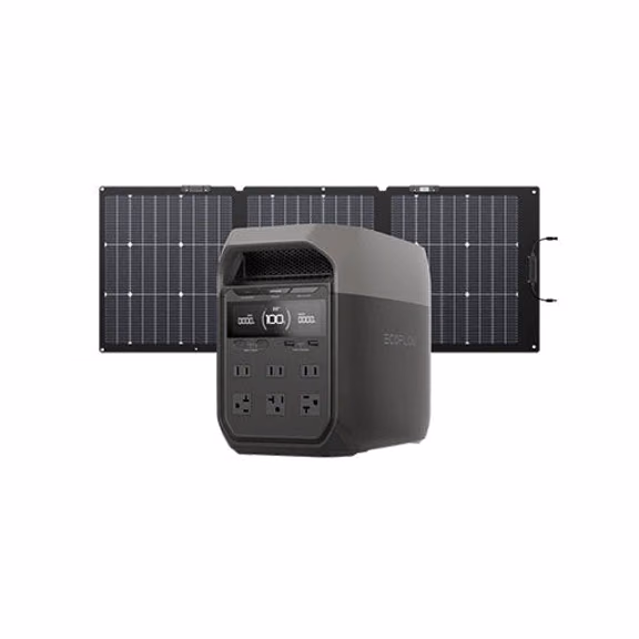 EcoFlow DELTA 3 Portable Power Station| 1024Wh, Full Charge in 56 Min – DELTA 3 + 160W Portable Solar Panel