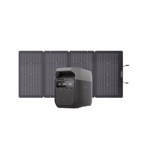 EcoFlow DELTA 3 Portable Power Station| 1024Wh, Full Charge in 56 Min – DELTA 3 + 220W Portable Solar Panel