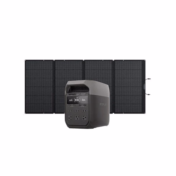 EcoFlow DELTA 3 Portable Power Station| 1024Wh, Full Charge in 56 Min – DELTA 3 + 400W Portable Solar Panel