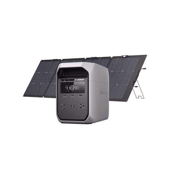 EcoFlow DELTA 3 Classic Portable Power Station | 1024Wh, 1800W Output – DELTA 3 Classic + 220W Solar Panel