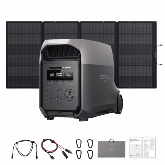 EcoFlow DELTA 3 Ultra 3072Wh Portable Power Station – DELTA 3 Ultra + 400W Solar Panel
