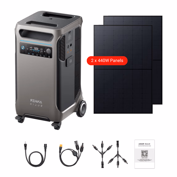Anker SOLIX F3800 Solar Generator + 440W Rigid Solar Panels