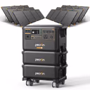 PECRON F5000LFP Portable Power Station 7200W 5120Wh 120V/240V PRE-ORDER – F5000LFP + FP5000-48V*2+6*PV500