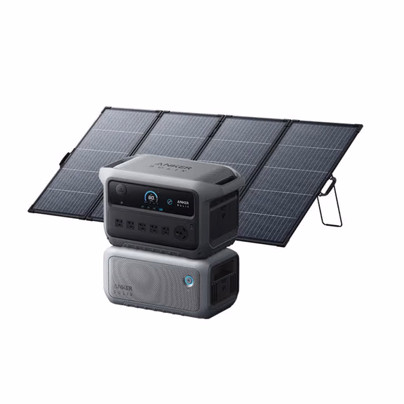 Anker SOLIX C2000 Gen 2 Portable Power Station – SOLIX C2000 Gen2 + Extra Battery + 400W Solar Panel