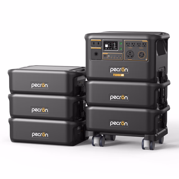 PECRON FP5000-48V Expansion Battery 5120Wh for F5000LFP – 5*FP5000-48V+F5000LFP