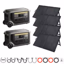 2 x Anker SOLIX F3000 + Custom Solar Panels Kits – 2 x Anker SOLIX F3000 + 4 x 200W Portable Solar Panels