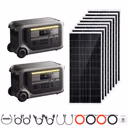 2 x Anker SOLIX F3000 + Custom Solar Panels Kits – 2 x Anker SOLIX F3000 + 8 x 200W Rigid Solar Panels