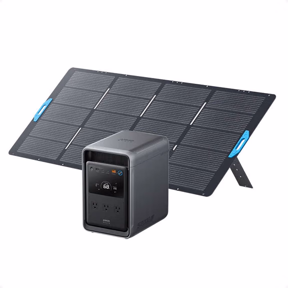 Anker SOLIX S2000 Portable Power Station – S2000+400W Bifacial Solar Panel