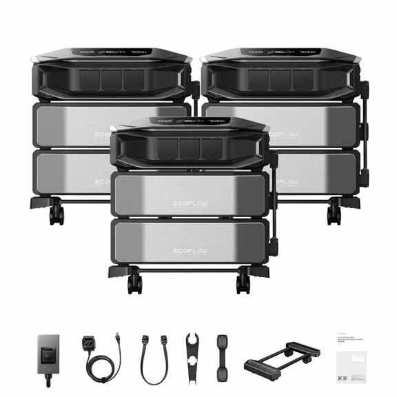 3 x EcoFlow DELTA Pro Ultra X Inverter + Batteries – 3 x DELTA Pro Ultra X Inverter + 6 x DELTA Pro Ultra X Battery
