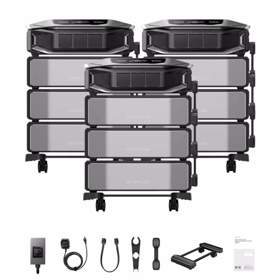 3 x EcoFlow DELTA Pro Ultra X Inverter + Batteries – 3 x DELTA Pro Ultra X Inverter + 9 x DELTA Pro Ultra X Battery