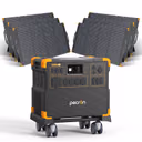 PECRON E3800LFP Portable Power Station 4200W 3840Wh with Free Cart | Ships Mid-Oct – E3800LFP + 6*PV300