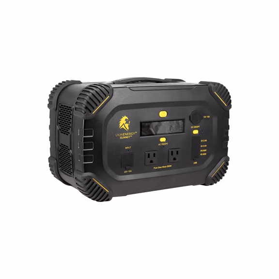 Lion Energy Summit - Bluetooth Portable Generator Kit (665Wh LiFePO4, 530W AC)