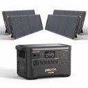 PECRON F3000LFP Solar Generator 3600W 3072Wh – F3000LFP+4*PV300 / Without Cart