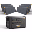 PECRON F3000LFP Solar Generator 3600W 3072Wh – F3000LFP+6*PV300 / Without Cart