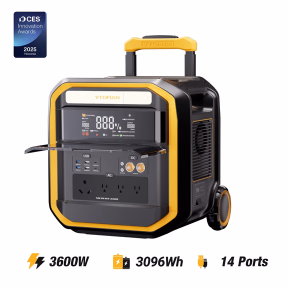 VTOMAN FlashSpeed Pro 3600 Tragbare Powerstation – FlashSpeed Pro 3600 3096Wh