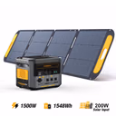 VTOMAN FlashSpeed 1500 V-BEYOND® Portable Power Station with 200W Pro Solar Panel