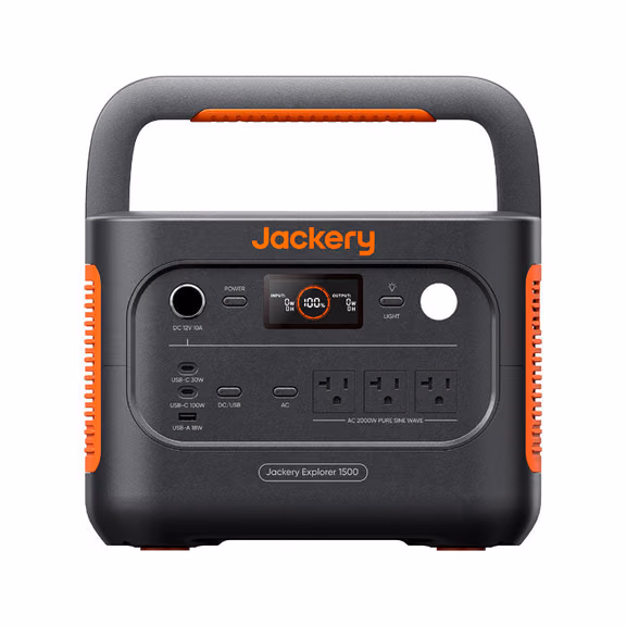 Jackery Explorer 1500 v2 Portable Power Station – Explorer 1500 V2 + 2 x SolarSaga 100W Air