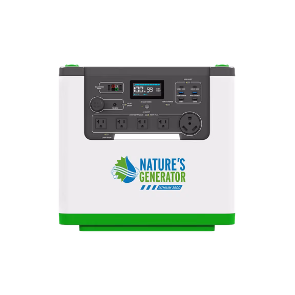 Natures Generator Lithium 3600 Power Station (3600W/3072Wh)
