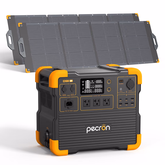 PECRON E2400LFP Solar Generator Kit – E2400LFP+2*300W