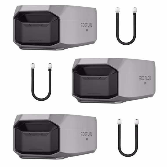 EcoFlow DELTA Pro 3 4096Wh Smart Extra Batteries – [Multi-Pack] EcoFlow DELTA Pro 3 + 3 x DELTA Pro 3 Extra Battery