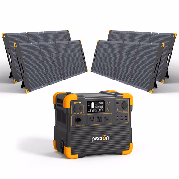 PECRON E2400LFP Solar Generator Kit – E2400LFP+4*200W