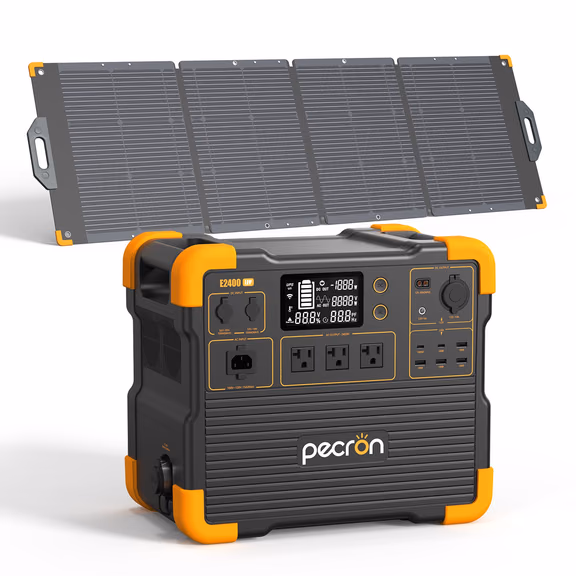 PECRON E2400LFP Solar Generator Kit – E2400LFP+300W