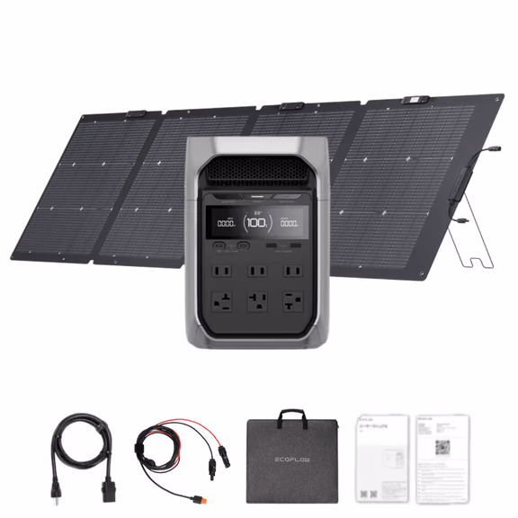 EcoFlow DELTA 3 Plus 1024Wh 1800W Solar Generator & Kits – DELTA 3 Plus + 220W Portable Solar Panel