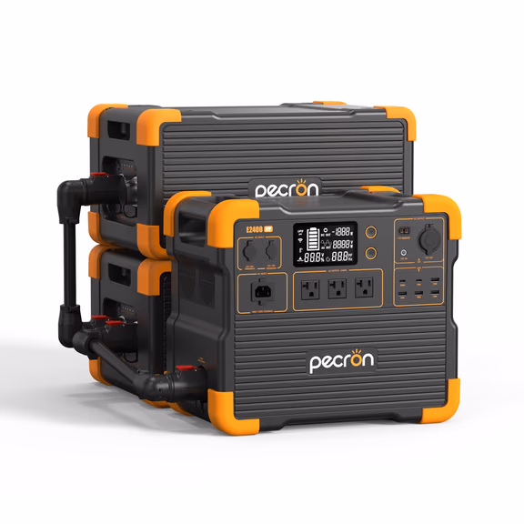 PECRON E2400LFP Portable Power Station 2400W 2048Wh – E2400LFP+2*EP3800-48V