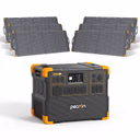 PECRON E3600LFP Solar Generator Kit 3600W 3072Wh – E3600LFP+6*PV300 / Without Trolley