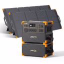 PECRON E3600LFP Solar Generator Kit 3600W 3072Wh – E3600LFP+EP3800-48V+2*PV300 / Without Trolley