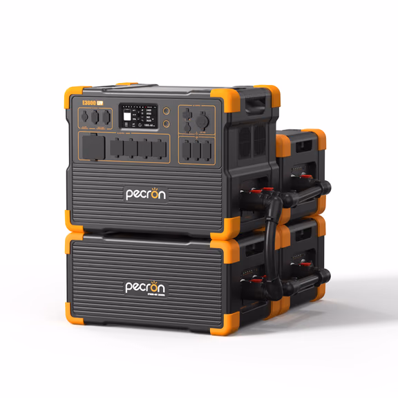 PECRON E3600LFP Portable Power Station 3600W 3072Wh – E3600LFP+3*EP3800-48V / Without Trolley