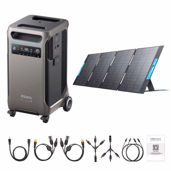 Anker SOLIX F3800 Solar Generator + 400W Portable Solar Panels